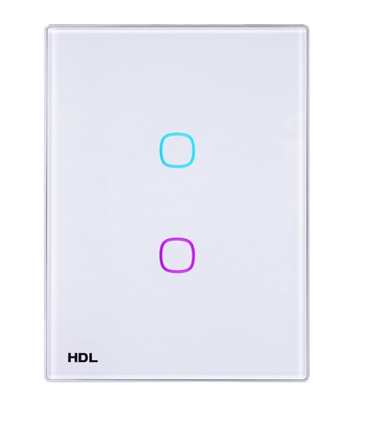 (HDL Wireless )iTouch Series 2 Buttons Wireless Touch Panel US