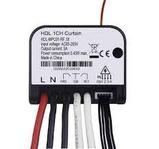 (HDL Wireless )1CH Wireless Curtain Actuator (L+N Type),Input voltage: AC85-265V,50/60Hz, Output current: 5A