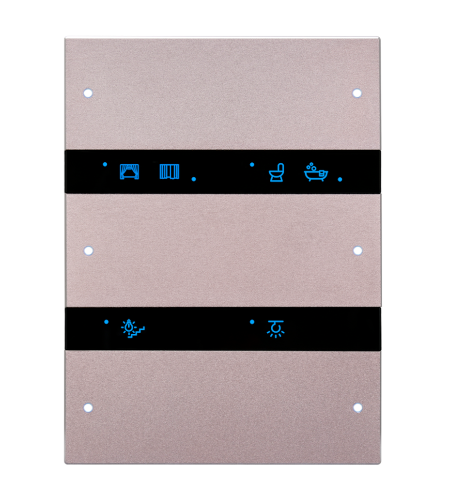 Granite Series 6 Buttons Smart Panel US -(Rose Gold)(Buspro)