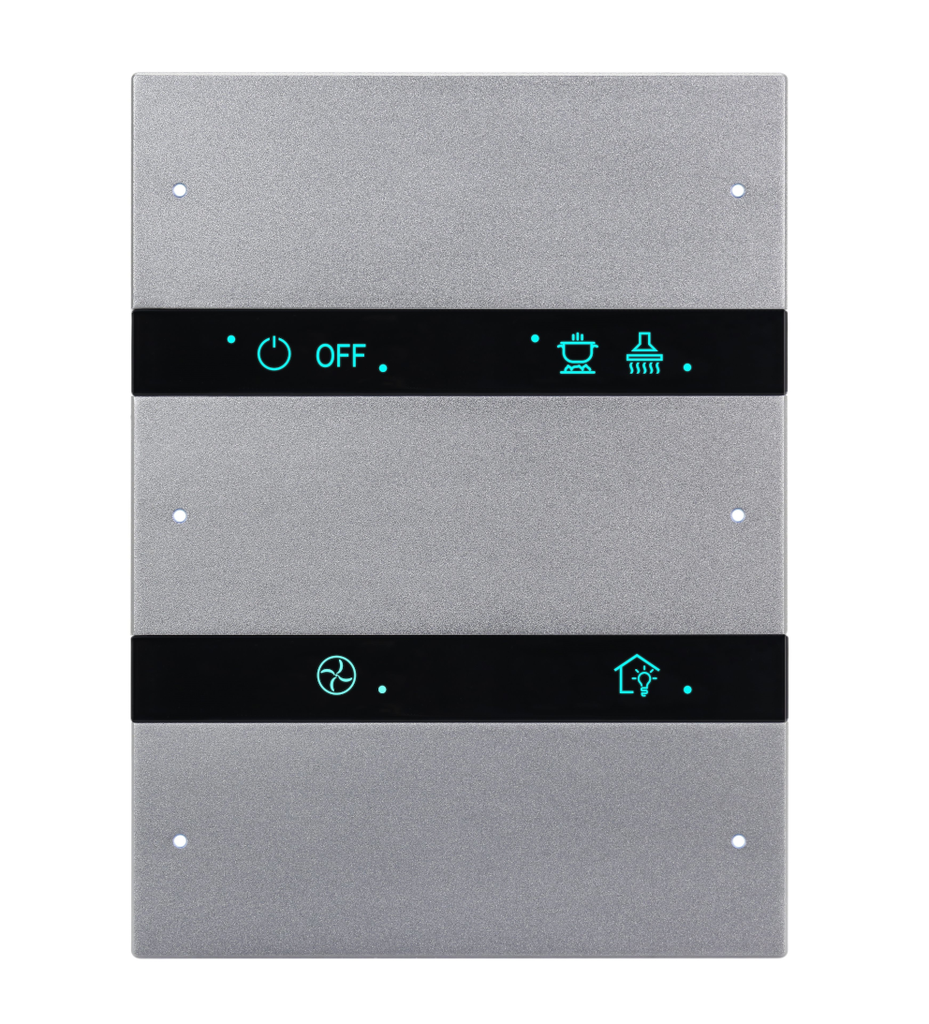 Granite Series 6 Buttons Smart Panel US-(Space Gray )(Buspro)