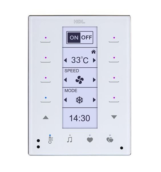 Modern Series DLP Touch Panel US, (White)(Buspro)