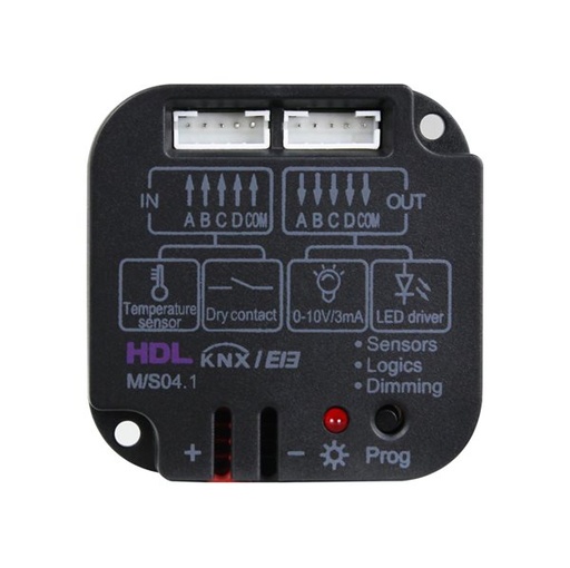 [HDL-MSD04.40] HDL 4 channels dry contact input module 