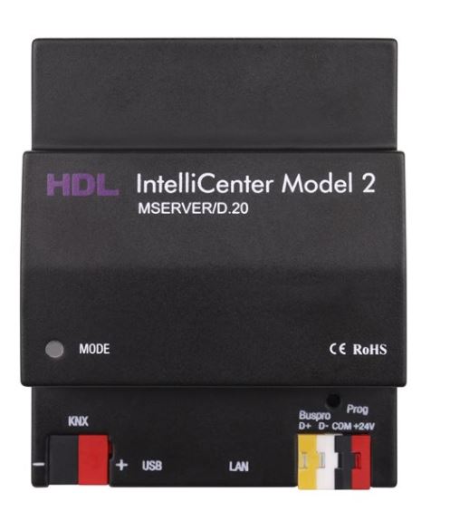 HDL Intellicenter server supports HDL buspro, KNX