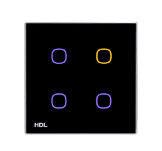 (HDL Wireless )iTouch Series 4 Buttons Wireless Touch Panel EU