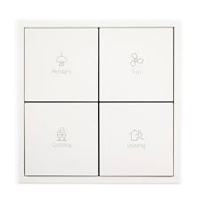 Tile Series 4 Buttons Smart Panel Eu (plastic) ivory white