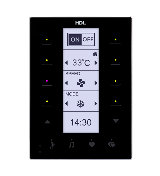 Modern Series DLP Touch Panel US, (Black)(Buspro)