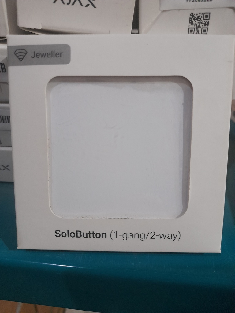 Ajax SoloButton (1-gang/2-way) [55] white кнопка