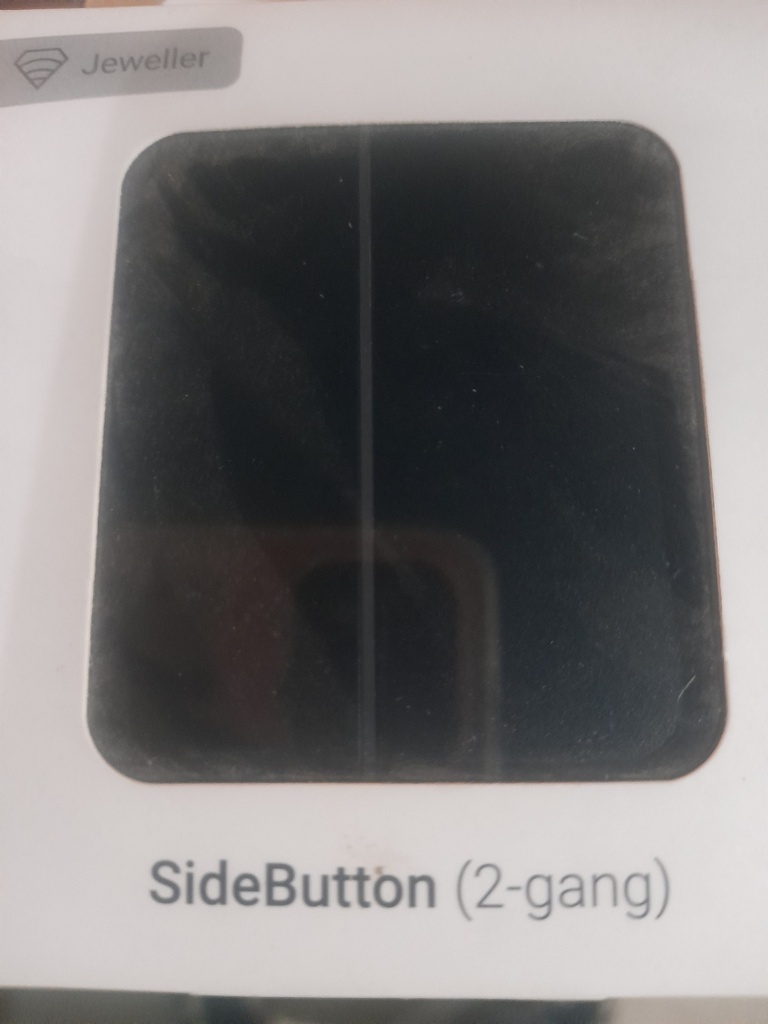 Ajax SideButton (2-gang) [55] black кнопка