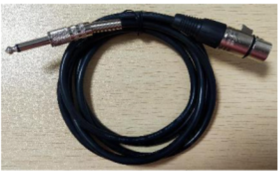6.35 single plug - female caron head audio cable