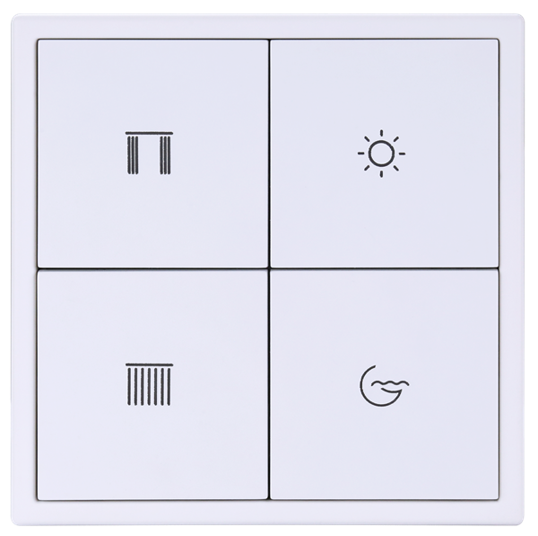 Tile Series 4 Button Smart Panel EU 2.0 ( plastic ,ivory white  ) (KNX)