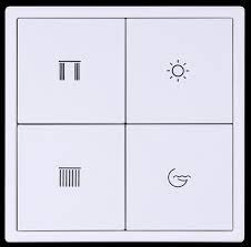 Tile Series 8 Button Smart Panel EU 2.0 ( plastic , ivory white  ) (KNX)