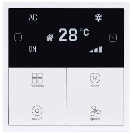 Tile Series Thermostat 2.0 ( plastic , ivory white  ) (KNX)