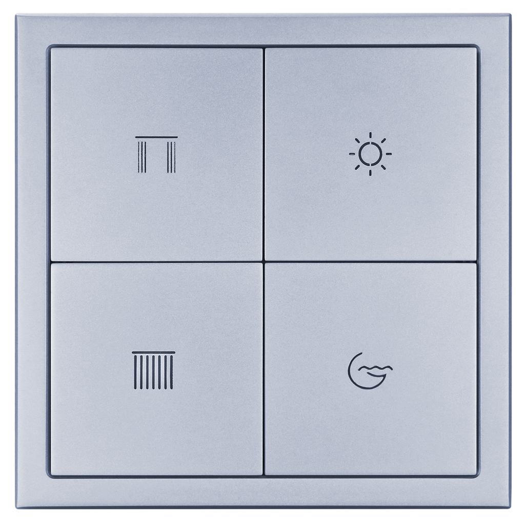 Tile Series 4 Buttons Smart Panel EU ( plastic , gray color ) (KNX)