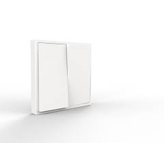 Tile / Duplex Rocker On/Off Switch ( ivory white ) (KNX)