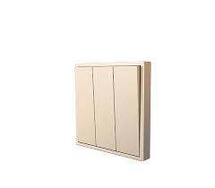 Tile / Triple Rocker On/Off Switch ( champagne gold ) (KNX)