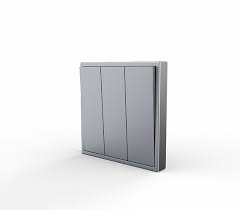 Tile / Triple Rocker On/Off Switch ( space gray ) (KNX)