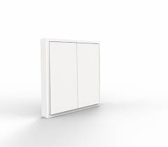Tile / Duplex Dry Contact Push Switch ( ivory white ) (KNX)