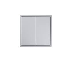 Tile / Duplex Dry Contact Push Switch ( ash gray ) (KNX)