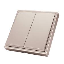 Tile / Duplex Dry Contact Push Switch ( champagne gold ) (KNX)