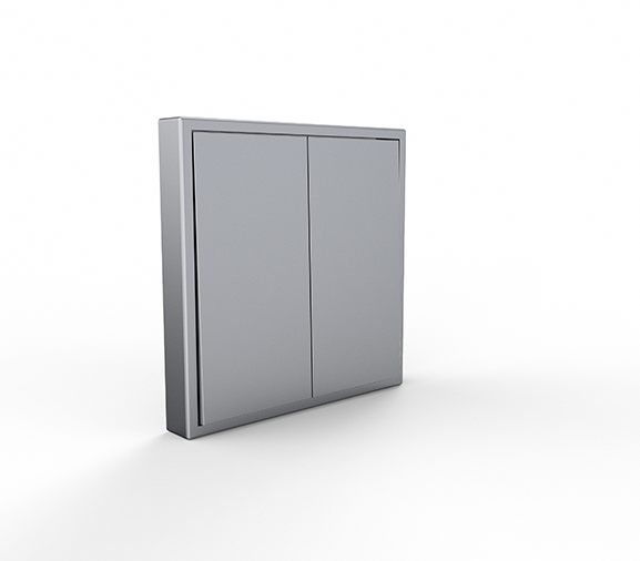 Tile / Duplex Dry Contact Push Switch ( space gray) (KNX)