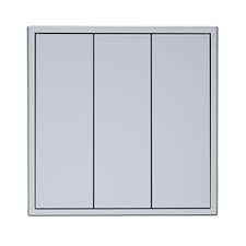 Tile / Triple Dry Contact Push Switch ( space gray) (KNX)