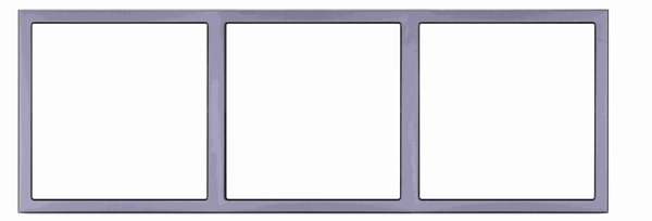 Tile Series 3 Gangs Panel Frame ( metal, space gray ) (KNX)