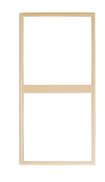 Tile Series 2 Gangs Panel Frame ( metal , champagne gold ) (KNX)