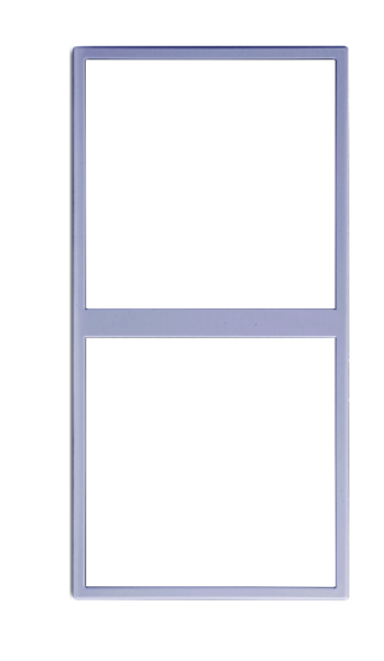 Tile Series 2 Gangs Panel Frame ( metal , space gray  ) (KNX)