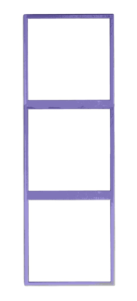 Tile Series 3 Gangs Panel Frame ( metal , space gray ) (KNX)