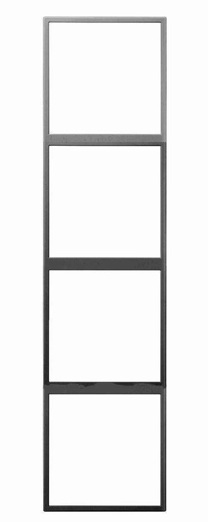Tile Series 4 Gangs Panel Frame ( metal , space gray ) (KNX)