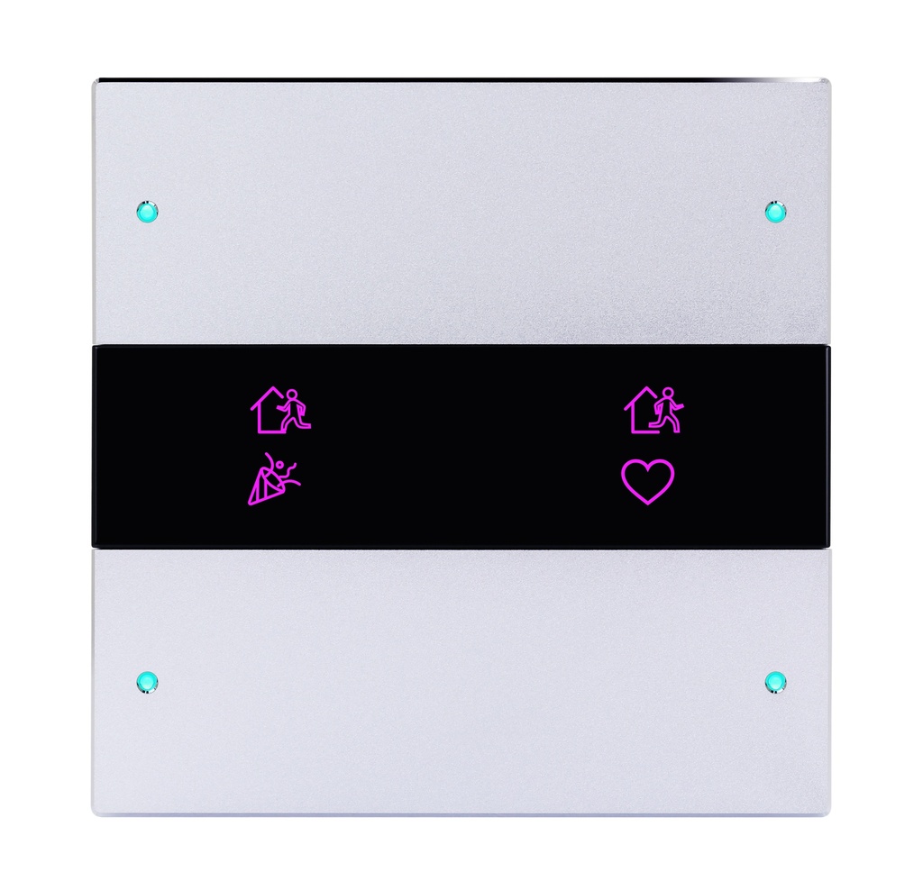 Granite Series 4 Buttons Smart Panel EU (silver )(KNX)