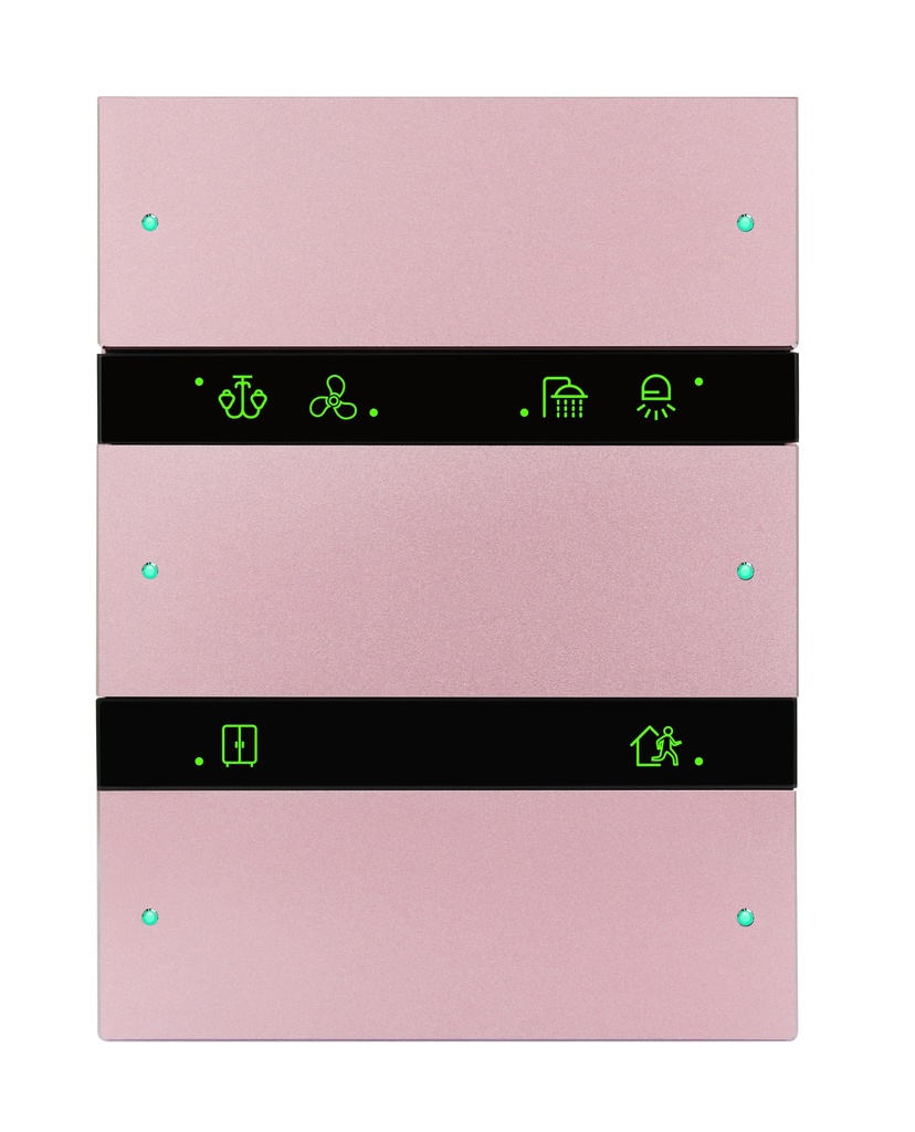 Granite Series 6 Buttons Smart Panel US ( rose gold )(KNX)
