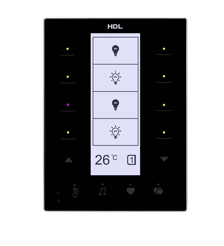 Modern Series DLP Touch Panel US (black )(KNX)