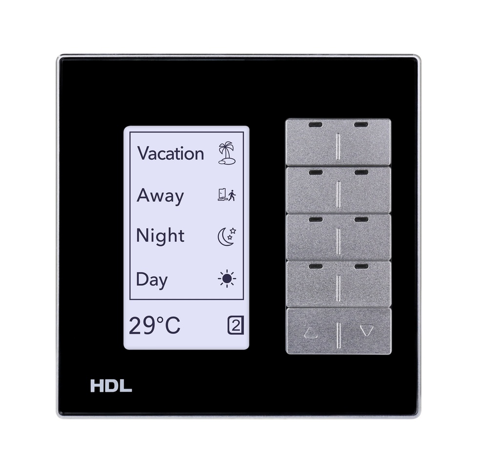 Modern Series DLP Smart Panel EU (black )(KNX)