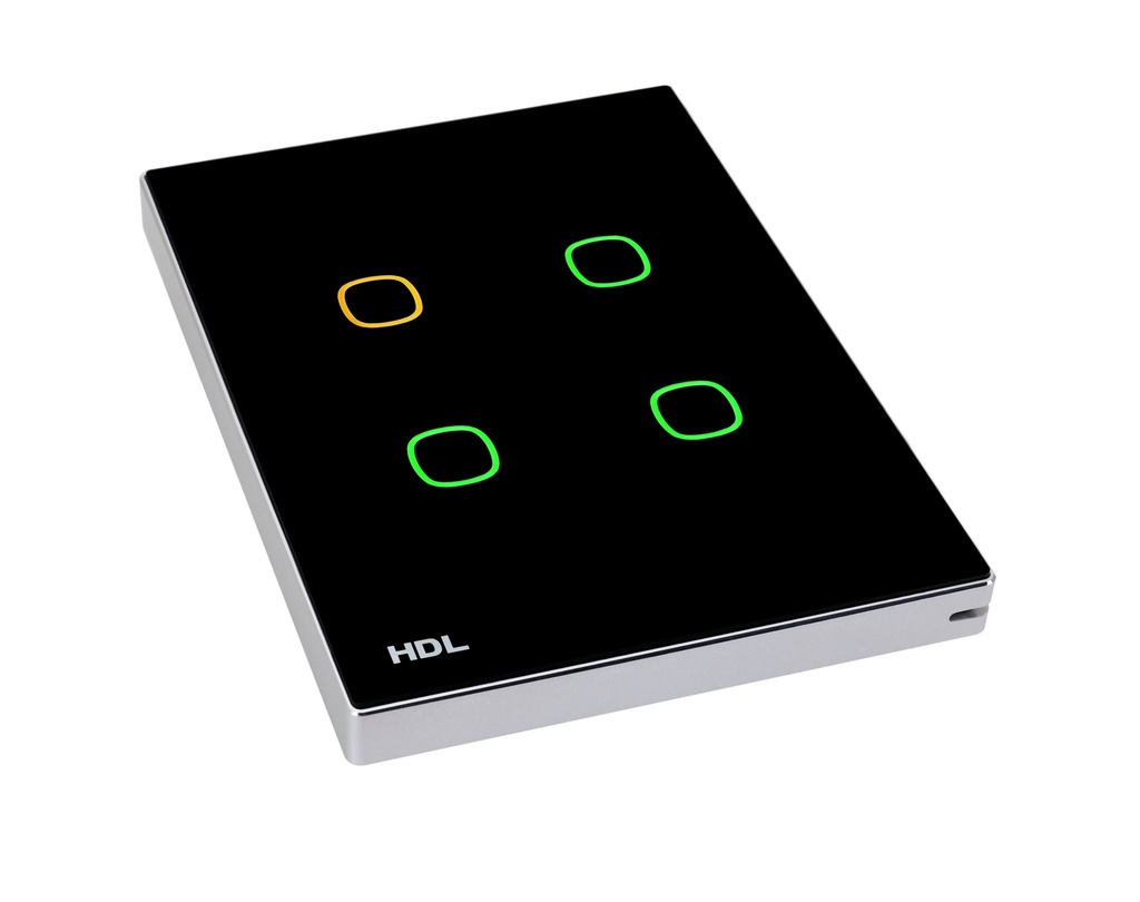iTouch Series 4 Buttons Touch Panel US ( black)(KNX)
