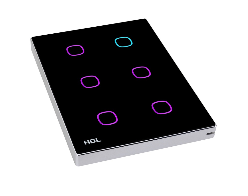 iTouch Series 6 Buttons Touch Panel US ( black )(KNX)