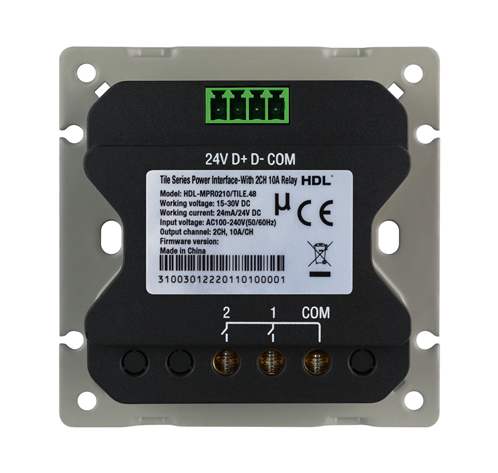 Tile Series Power Interface EU-With 2CH 10A Relay, (Buspro)