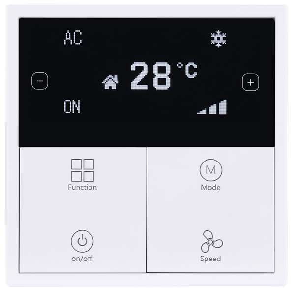 Tile Series Thermostat  - ( Plastic , Ivory white)(Buspro)