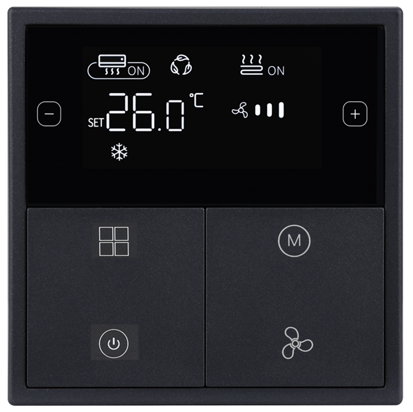 Tile Series Thermostat  - ( Plastic , Ash gray)(Buspro)
