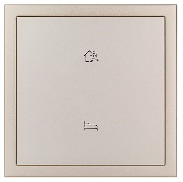 Tile Series 2 Buttons Smart Panel EU- ( Metal , champagne gold)(Buspro)