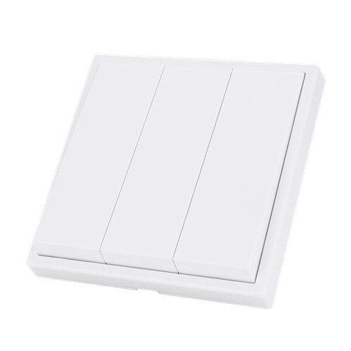 Tile / Triple Rocker On/Off Switch  - ( Ivory white)(Buspro)