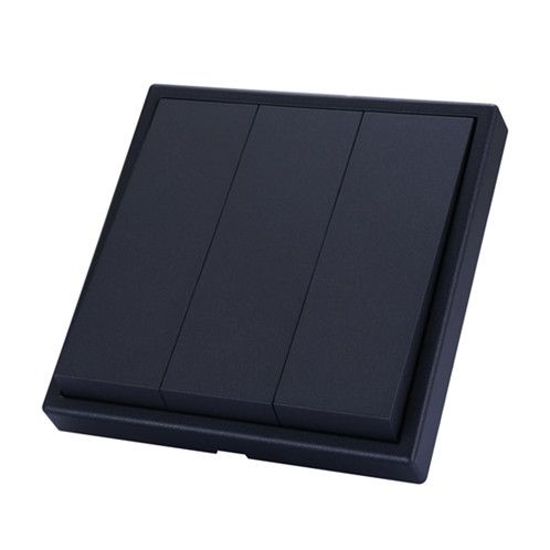 Tile / Triple Dry Contact Push Switch-( space gray)(Buspro)