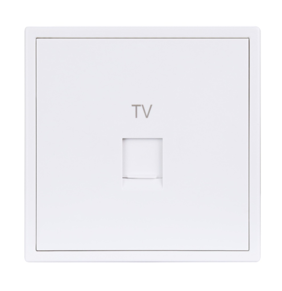 Tile 1 Port Toslink Wall Plate- ( Ivory white)(Buspro)