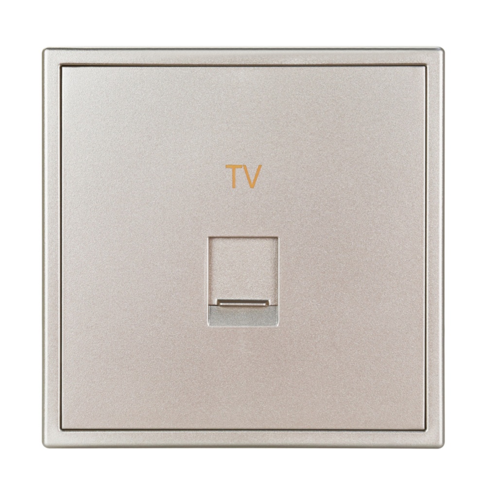 Tile 1 Port Toslink Wall Plate- ( champagne gold)(Buspro)