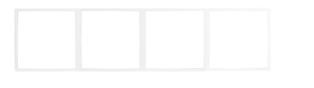 Tile Series 4 Gangs Panel Frame- ( Plastic , Ivory white)(Buspro)