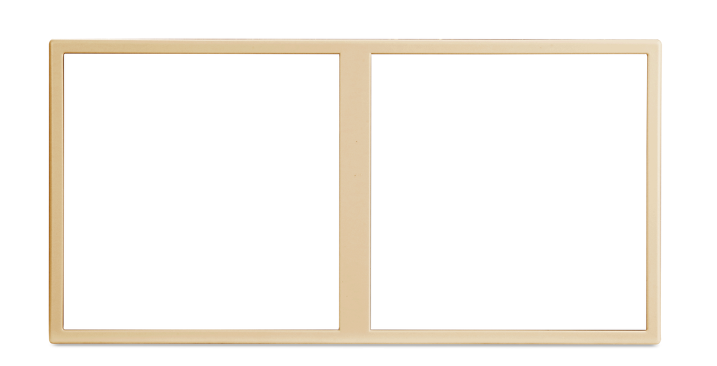 Tile Series 2 Gangs Panel Frame- (Metal , champagne gold )(Buspro)