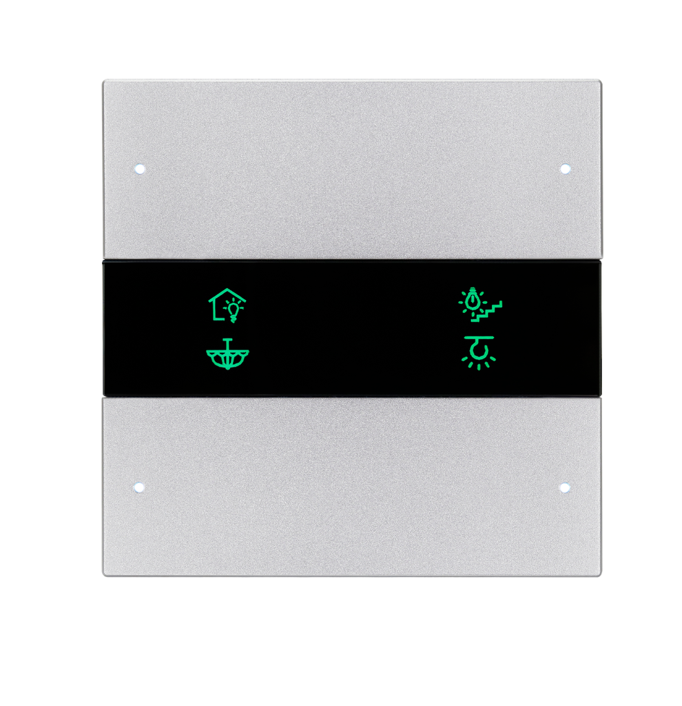 Granite Series 4 Buttons Smart Panel EU- (Silver )(Buspro)