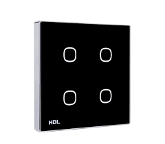 iTouch Series 4 Buttons Touch Panel EU ( black ) (buspro )