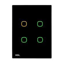 iTouch Series 4 Buttons Touch Panel US (black)(buspro)