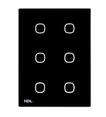 iTouch Series 6 Buttons Touch Panel US (black) (buspro )